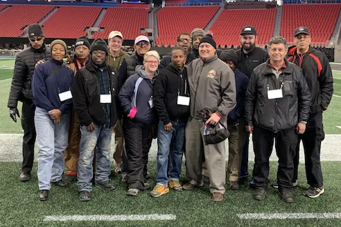 Members of the Washington, D.C. IBEW Local Preparing for the Super Bowl