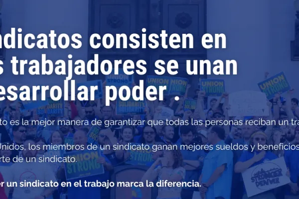 Los sindicatos consisten en que los trabajadores se unan para desarrollar poder.