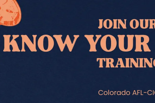 Join our Know Your Rights Training