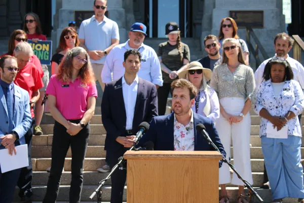 Rep. Javier Mabrey Speaks at the AI Bill Press Conference