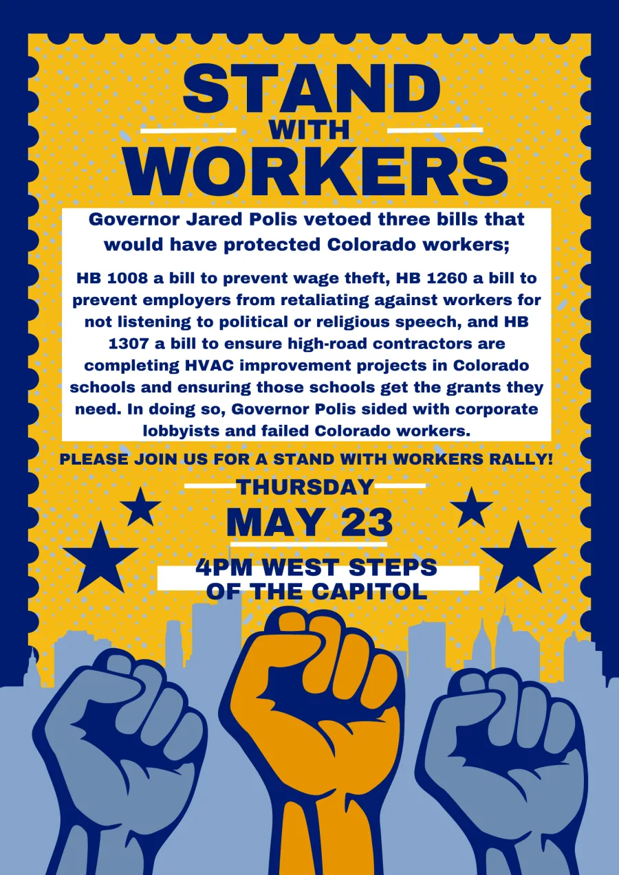 Stand with workers flyer