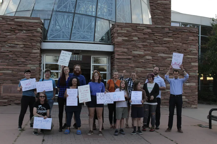 Raise Boulder's Wage Rally