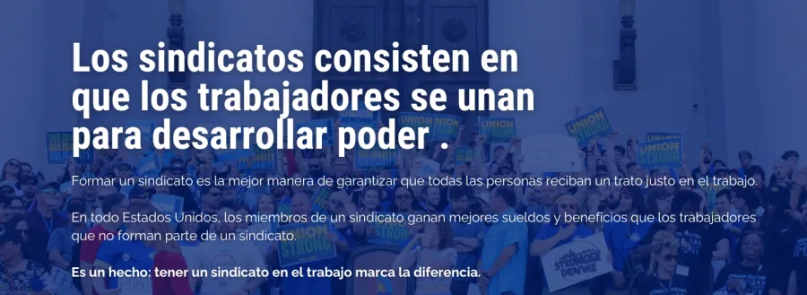 Los sindicatos consisten en que los trabajadores se unan para desarrollar poder.
