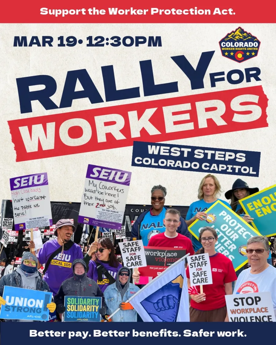 Rally for Workers graphic